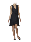 EMPORIO ARMANI - Silk Wrap Dress with Tubular Belt