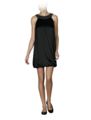 EMPORIO ARMANI - Silk Stretch Rembrose Dress with Beaded Collar