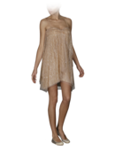 EMPORIO ARMANI - Tulle Beaded Tiered Dress