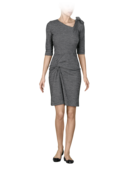 EMPORIO ARMANI - Jersey Three-Quarter Sleeve Dress