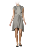 EMPORIO ARMANI - Slik Chiffon Pleated Dress