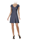 Grey striped dress