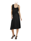 Two-tone striped jersey dress