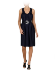 Dress with square neckline 
