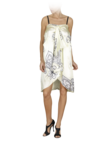 Dress in madras shantung