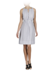Dress with ruffle motif