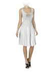 Micro-pinstriped dress
