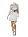 Two-tone chevron dress