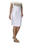EMPORIO ARMANI - Cotton Boucle High Waisted Pencil Skirt