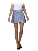 EMPORIO ARMANI - Satin Plisse Wrap Skirt