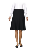 EMPORIO ARMANI - Pinstripe Pieced A Line Skirt
