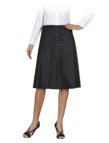Stretch satin skirt