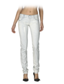EMPORIO ARMANI - Cotton Bleached Denim Skinny Kate