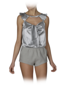 EMPORIO ARMANI - Silk Charmeuse One-Piece Romper