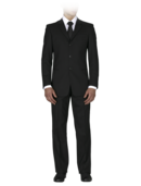 EMPORIO ARMANI - Tonal Stripe Three-Button Suit