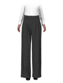 EMPORIO ARMANI - Wool Stretch Pois Pleated Pant