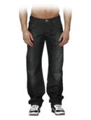EMPORIO ARMANI - Grey Jeans with Chain Logo