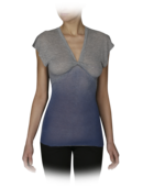 EMPORIO ARMANI - Thin Vintage Jersey Ruched Flutter Sleeve