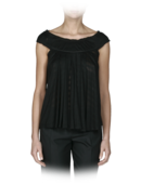 EMPORIO ARMANI - Viscose Jersey Stripe Capsleeve Babydoll