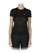 EMPORIO ARMANI - Viscose Jersey EA Logo Short Sleeve