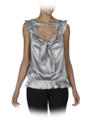 EMPORIO ARMANI - Twisted Ruffle Top