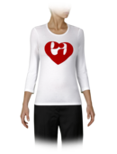 EMPORIO ARMANI - EA Heart Print Tee