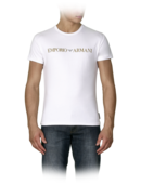 EMPORIO ARMANI - Gold Emporio Armani Logo T-Shirt