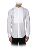 EMPORIO ARMANI - Solid Oxford Tuxedo Shirt