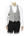 Two-tone checked vest 