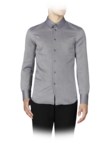 Blue micro-pattern shirt