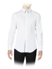 Shirt with striped collar