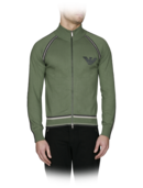 EMPORIO ARMANI - Brad Raglan Sleeve Zip Up Sweater