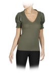 Silk sleeved top