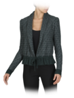 Bi-color jacquard cardigan