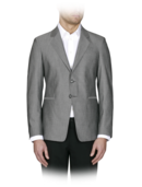 EMPORIO ARMANI - Jude Solid Two-Button Notch Lapel Jacket