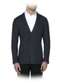 EMPORIO ARMANI - Crossover One-Button Peak Lapel Jacket