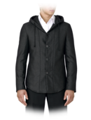 EMPORIO ARMANI - Micro-Fantasia Hooded Jacket