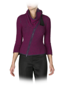 EMPORIO ARMANI - Textured Drape Neck Jacket
