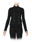 Jacket with satin finish
