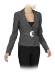Mini-dot jacket with belt