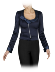 Jacket in ottoman with bow