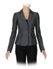 Mini-pinstriped jacket