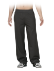 Stretch cotton trousers with drawstring