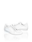 Leather and patent leather sneaker