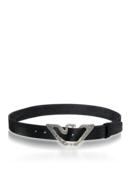 EMPORIO ARMANI - Cut-out Eagle Logo Buckle Belt