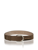EMPORIO ARMANI - Textured Leather Wide Belt