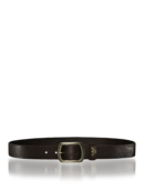 EMPORIO ARMANI - Pebbled Belt with Logo Loop
