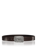 EMPORIO ARMANI - Belt With Engraved Buckle