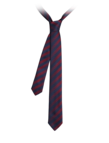 Tie with diagonal shaded stripes