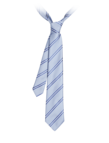 Tie with sheer/opaque stripes